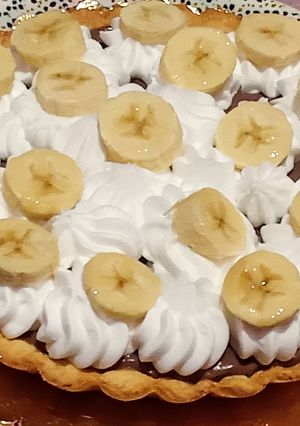 صورة لوصفة تارت بالشوكولاتة و الموز 🍫🍌