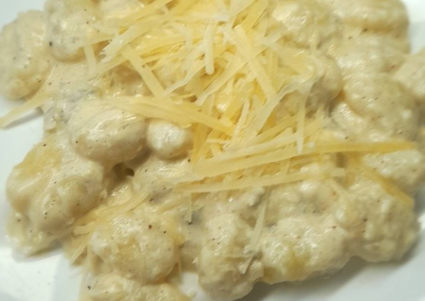 Gnocchi con queso Gorgonzola