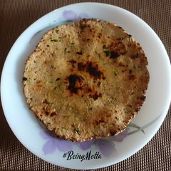 A picture of Spicy Barley Rotla/ Roti.
