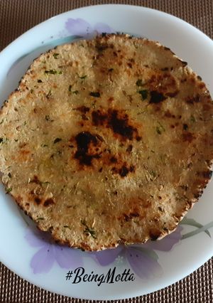 A picture of Spicy Barley Rotla/ Roti.