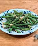 ★ Deep fried green beans with crispy garlic ★