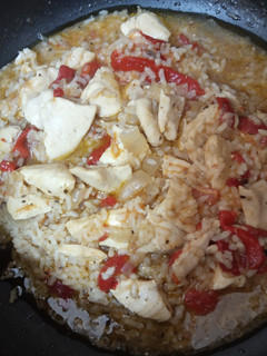 Una foto de Arroz con pollo