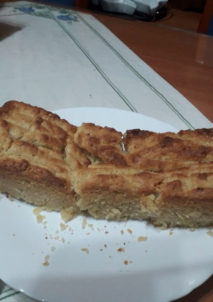 Una foto de Bizcocho vegano de limón con harina garbanzo