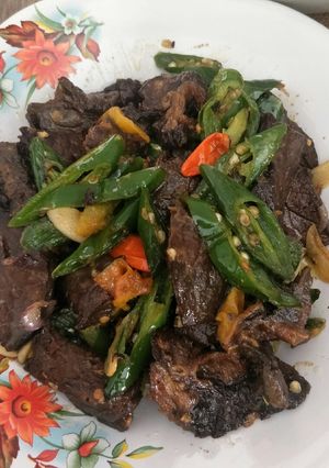 Foto resep Paru Bacem Cabe Ijo