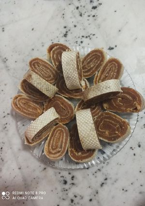 عکسی از دستور حلوا رولی