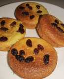Muffins de plátano y pasitas