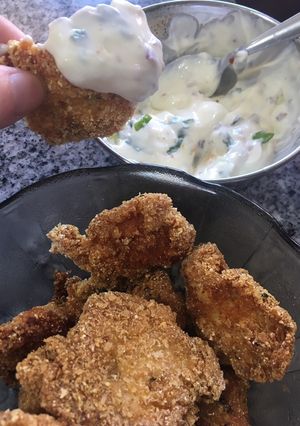 Una foto de Deditos de pollo sin tacc