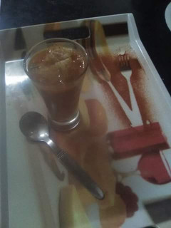 A picture of Mexican tomatoes soup.