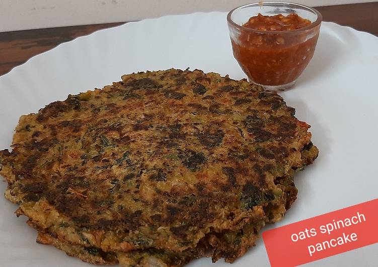 Recipe of Any-night-of-the-week Oats Spinach Pancake