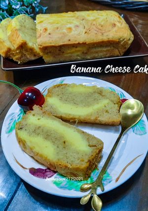 Foto resep Banana cheese cake no mixer
