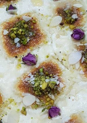 صورة لوصفة بسبوسه بالقشطه