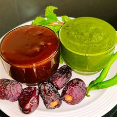 Tamarind chutney meethi gud imli ki chutney A picture of Tamarind chutney meethi gud imli ki chutney.