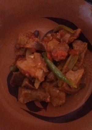 Una foto de Carne a la Mexicana (Estilo Ranchero) Cerdo