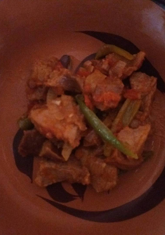 Una foto de Carne a la Mexicana (Estilo Ranchero) Cerdo