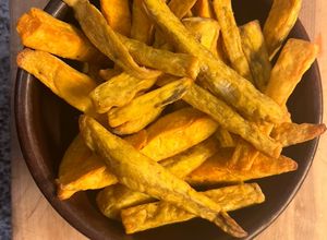 Una foto de Boniatos (camote), en airfryer