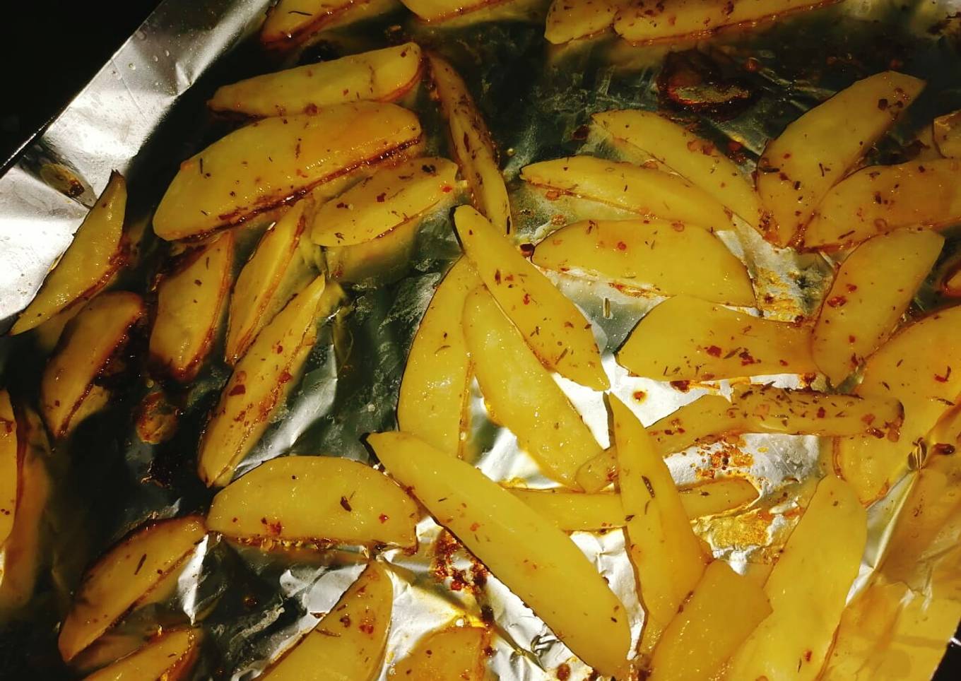 Baked potato wedges