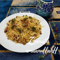 A picture of Hyderabadi Kheema Dum Biryani.