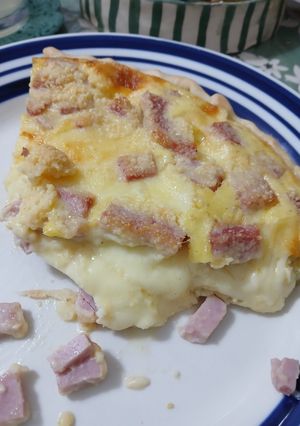 Una foto de Tarta de jamón y queso