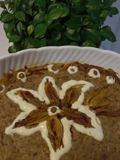 عکسی از دستور حلیم بادمجان با مرغ و عدس 😍