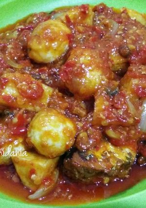 Foto resep Sarden dengan kentang dan telur puyuh