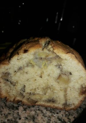 Una foto de Budín de manzana y banana