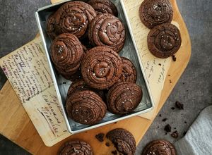 Foto resep Fudgy Vegan Chocolate Brownie Cookies