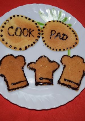 A picture of Cookpad Logo Pancakes.