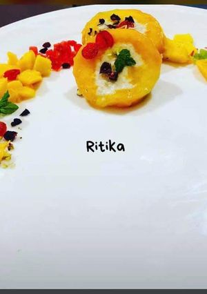 A picture of Mango icecream.
