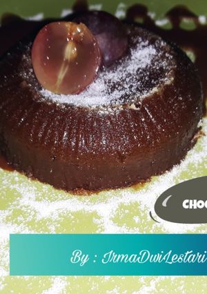 Foto resep Choco lava cake dipotong langsung lumer ❤