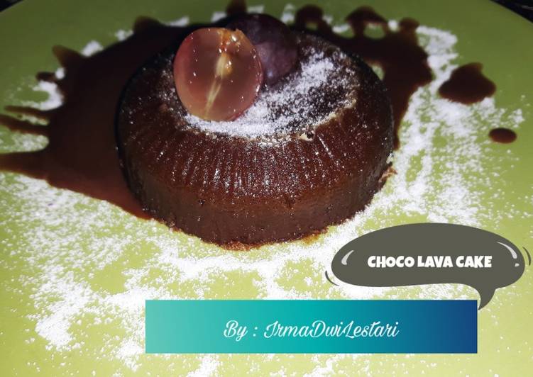 Resep: LezatChoco lava cake dipotong langsung lumer ❤