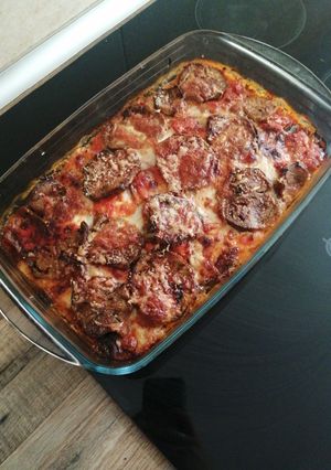 Una foto de Berenjenas a la parmesana