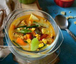 Fresh Memasak Vegetables Curry Sayur Lodeh Enak Bergizi