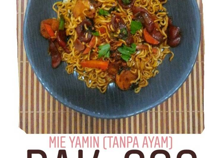 Mie Yamin (Tanpa Ayam)Bak-Sos