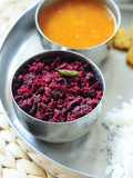 Kerala Beetroot Thoran Recipe vishu special