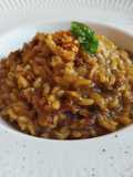 Risotto de ceps y jamón