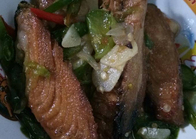 Ikan cue tumis cabe hijau