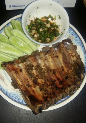 รูปของ ซี่โครงหมูอบสมุนไพร