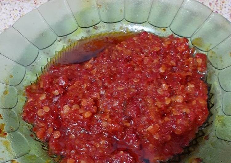 Sambel geprek tapi ga pedes 🤣