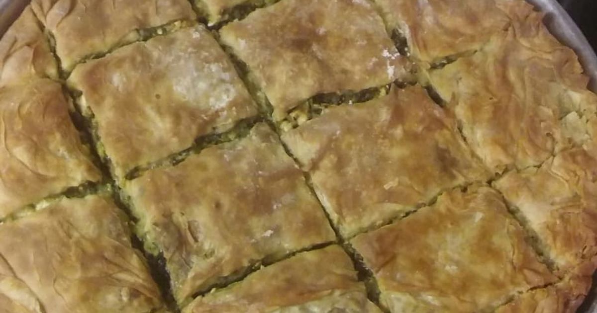 Spanakopita With Country Style Phyllo Dough Recipe By παρασκευή λέφα