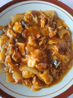 Foto resep 15. Cumi Asin & Tahu Asam Manis