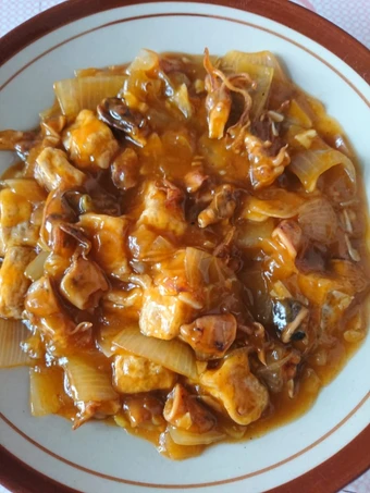 Cara Mudah Membikin Resep  15. Cumi Asin &amp; Tahu Asam Manis yang Enak Banget, Bisa Manjain Lidah