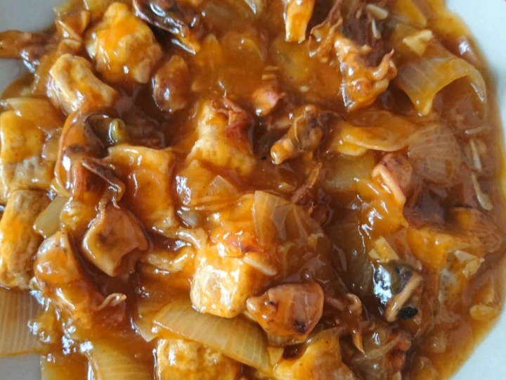 Cara Mudah Membikin Resep  15. Cumi Asin &amp;amp; Tahu Asam Manis yang Enak Banget, Bisa Manjain Lidah