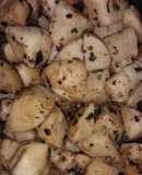 (guarnición) Papas a la mantequilla perejil y limón
