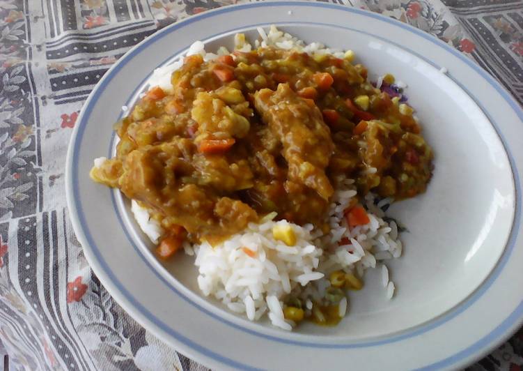 Fish curry with vegetables