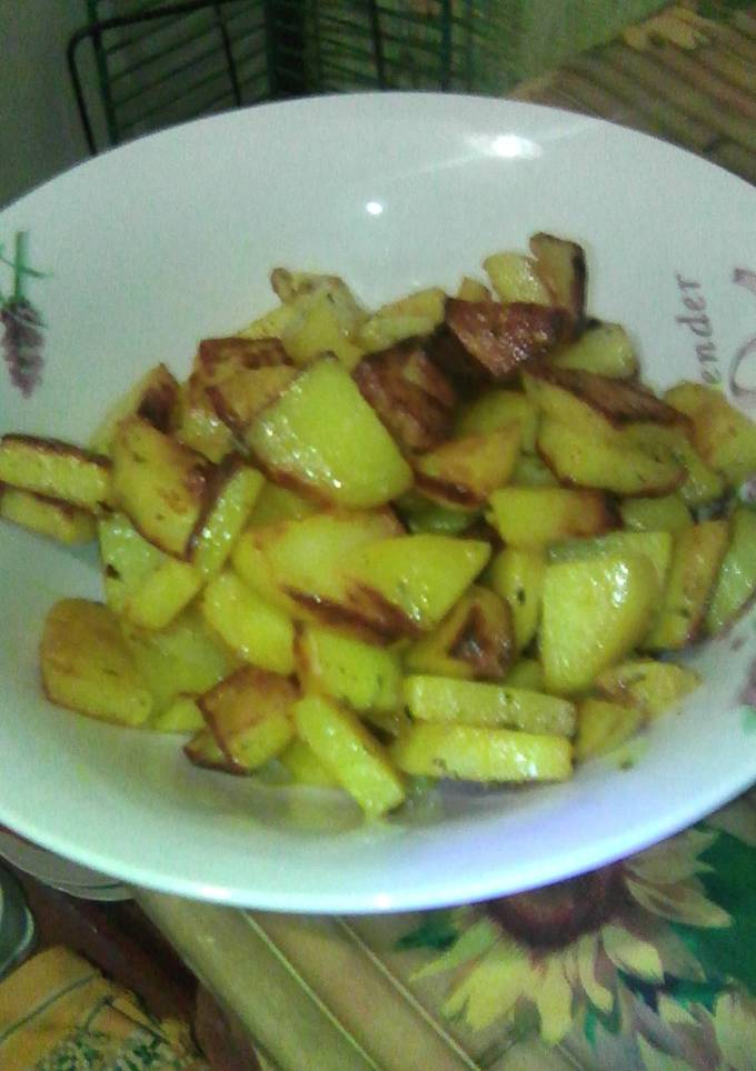 Жареная картошка на жиру