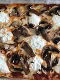 Pizza con base de coliflor keto