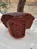 Budín de Cacao y Coco sin azúcar, con harina de Arroz y de Algarroba