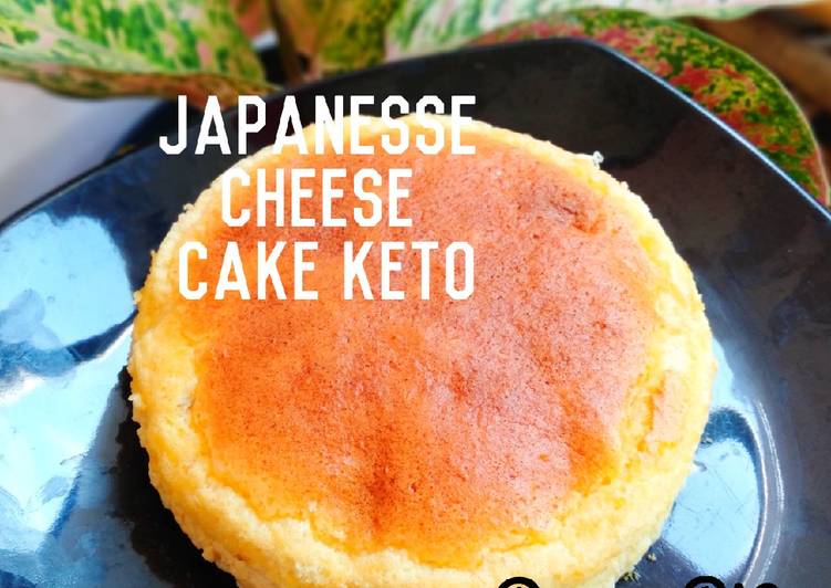 Cara Gampang mengolah Japanese Cheese Cake Keto, Lezat