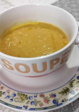 Una foto de 269. Crema de verduras con las verduras del cocido