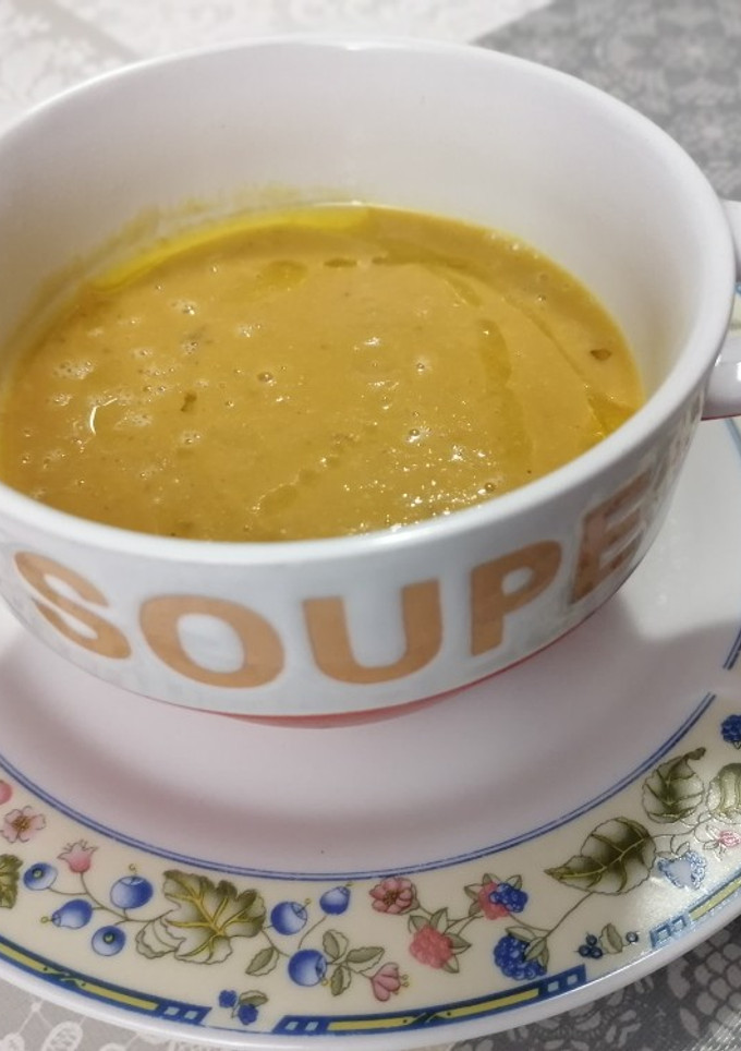 Una foto de 269. Crema de verduras con las verduras del cocido